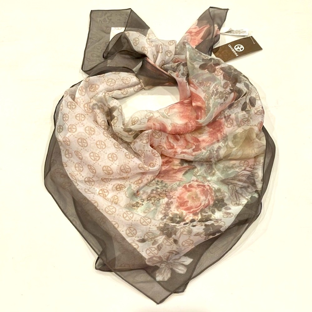 Giani Bernini | Pink & Gray Floral Scarf